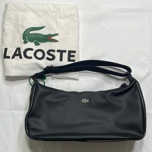 Lacoste Black Nylon Shoulder Bag